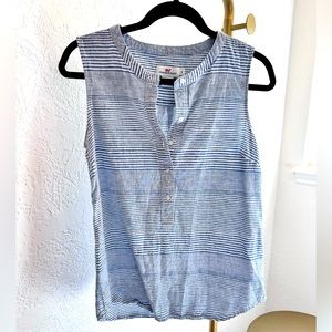 Vineyard vines linen tank blouse